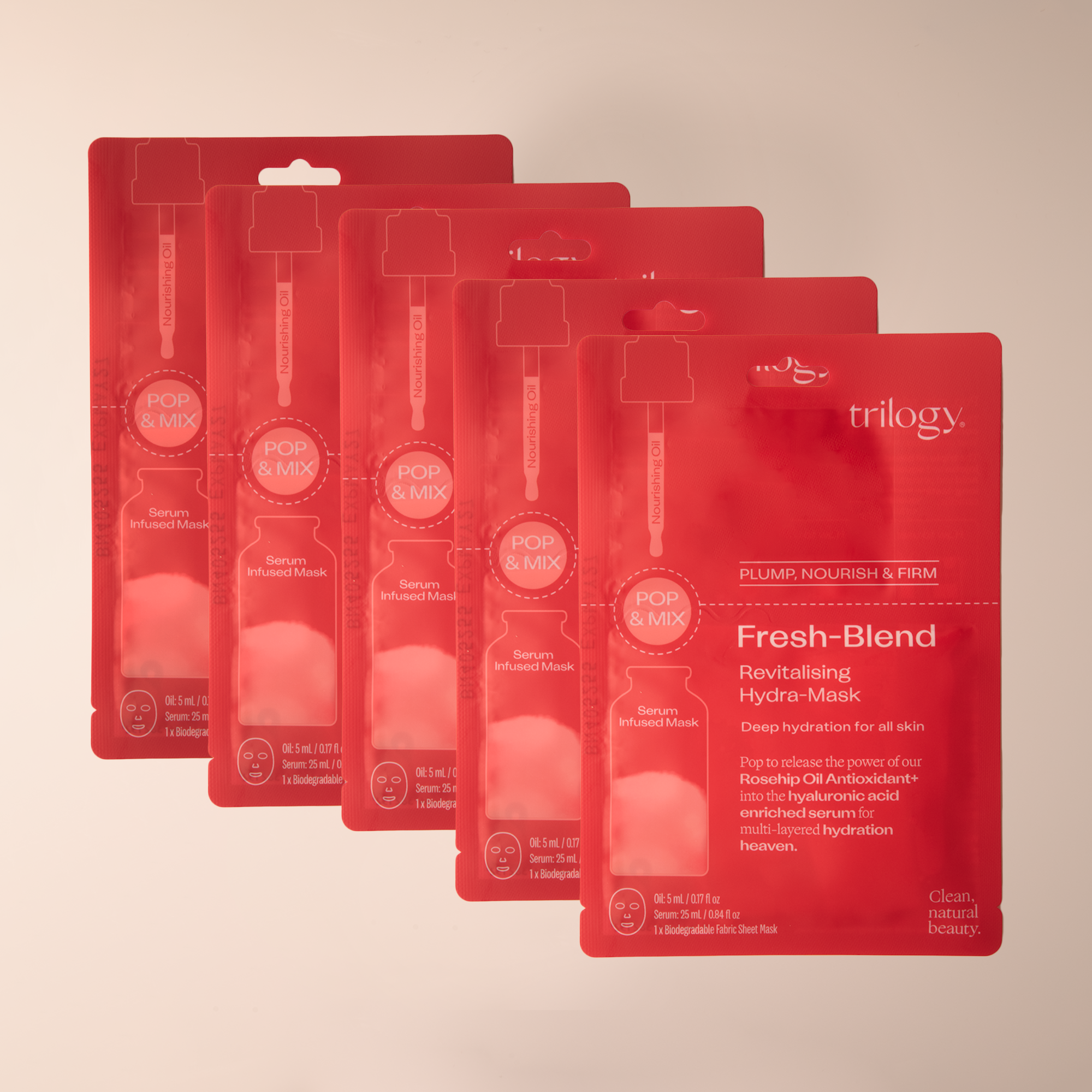 Fresh-Blend Revitalising Hydra-Mask - 5 Pack