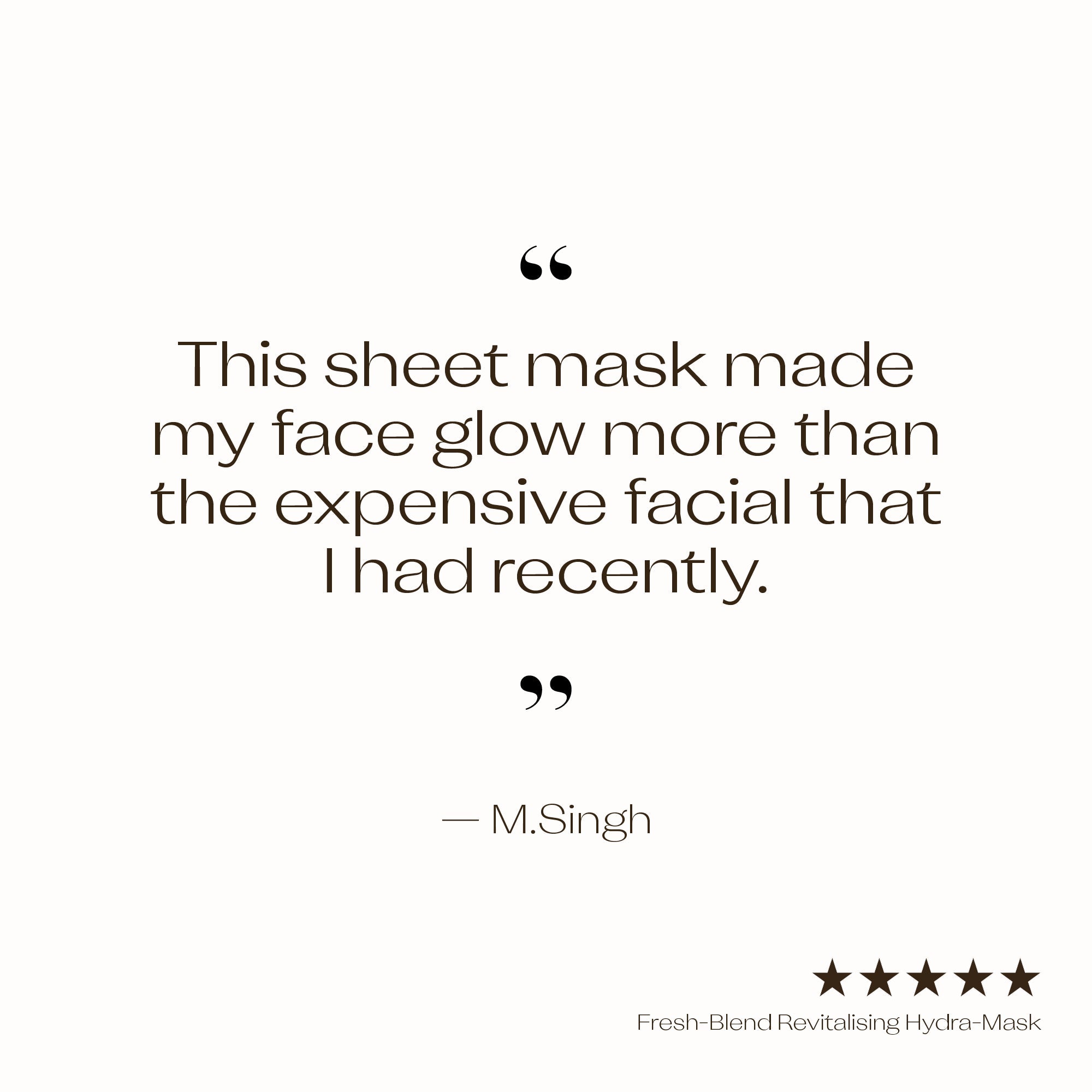 Fresh-Blend Revitalising Hydra-Mask - 5 Pack