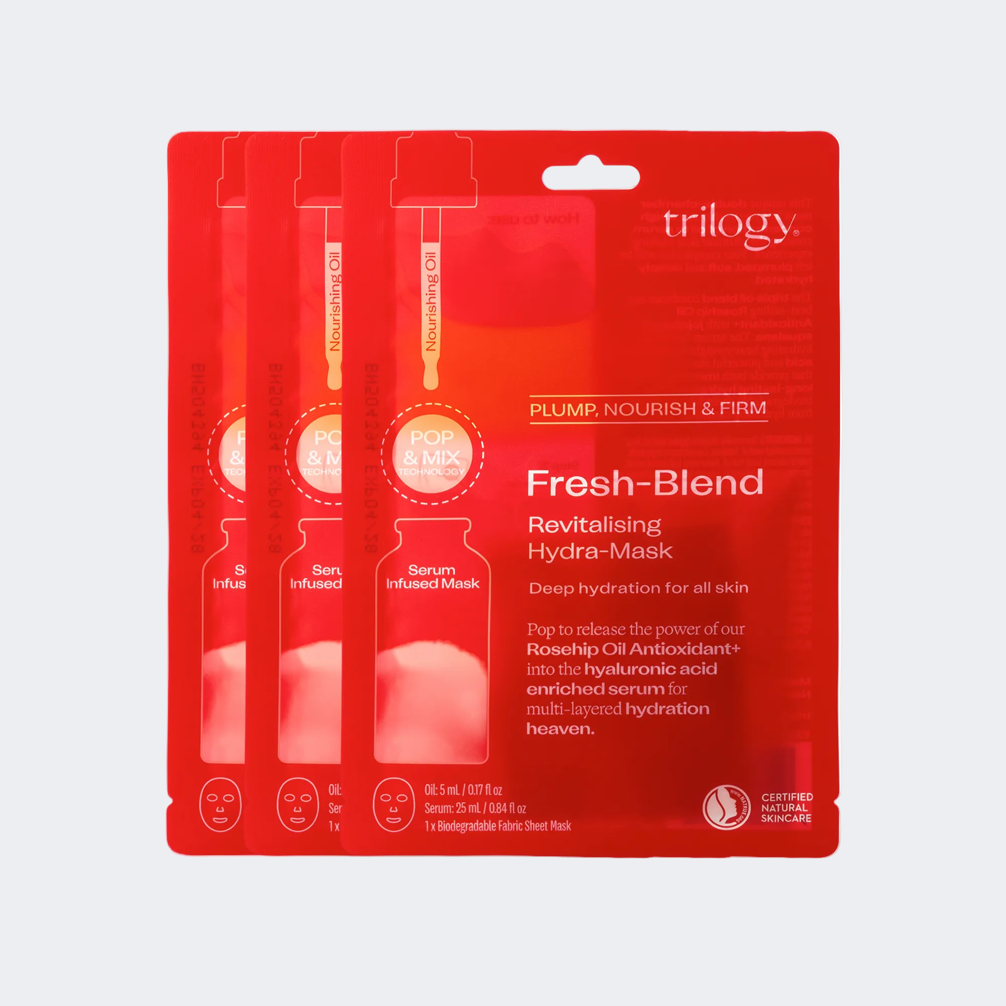 Fresh-Blend Revitalising Hydra-Mask - 3 Pack